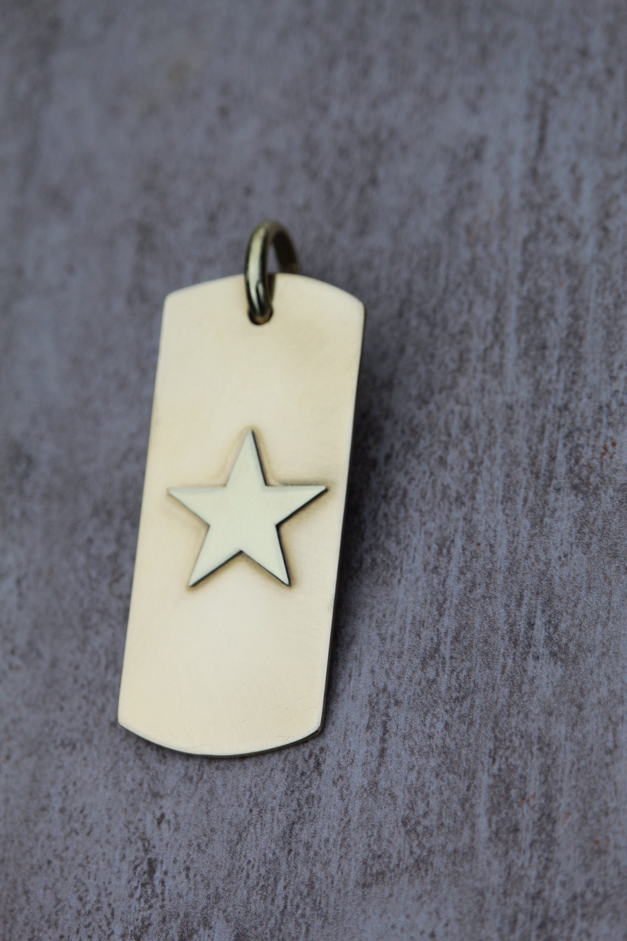 Placa bronce estrella bronce