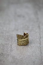 Anillo hoja bronce ajustable