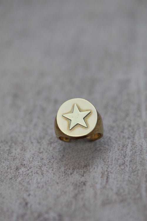 Anillo Meñique Bronce Estrella — Co Rivera Chile