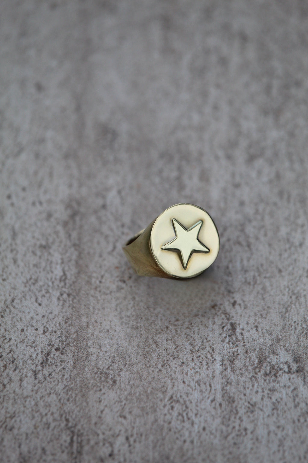 Anillo meñique bronce estrella bronce
