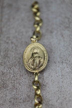 Pulsera Virgen bronce