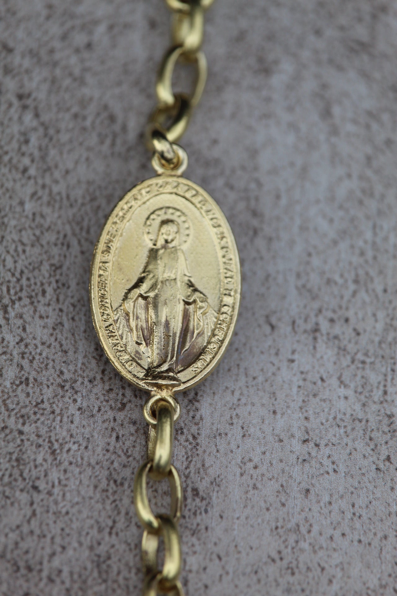 Pulsera Virgen bronce