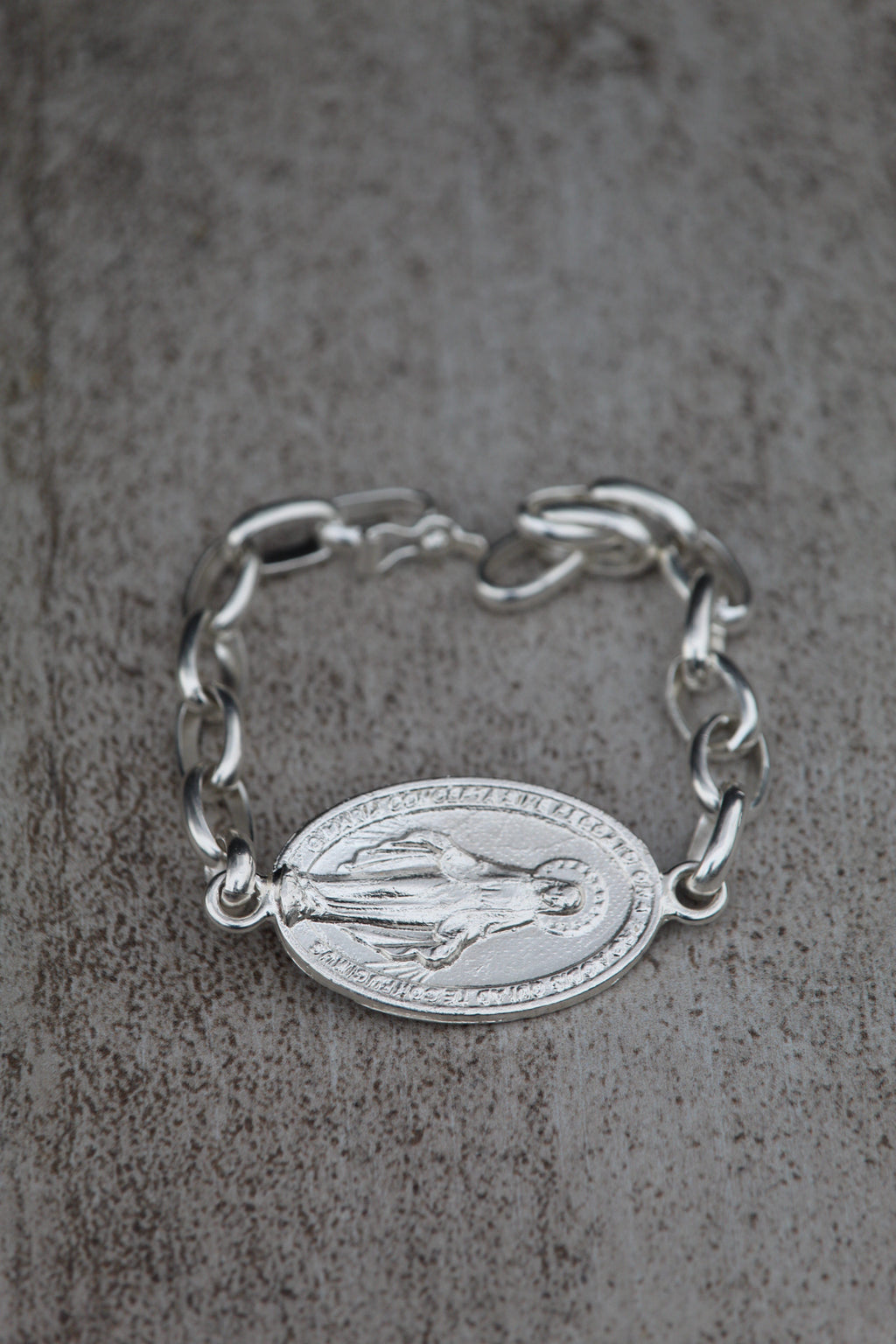 Pulsera Virgen plata