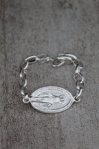 Pulsera Virgen plata