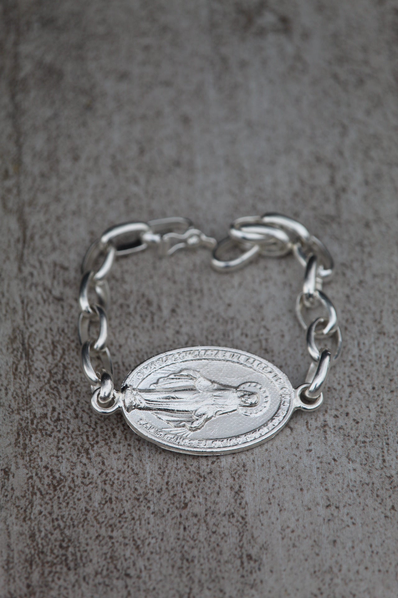 Pulsera Virgen plata