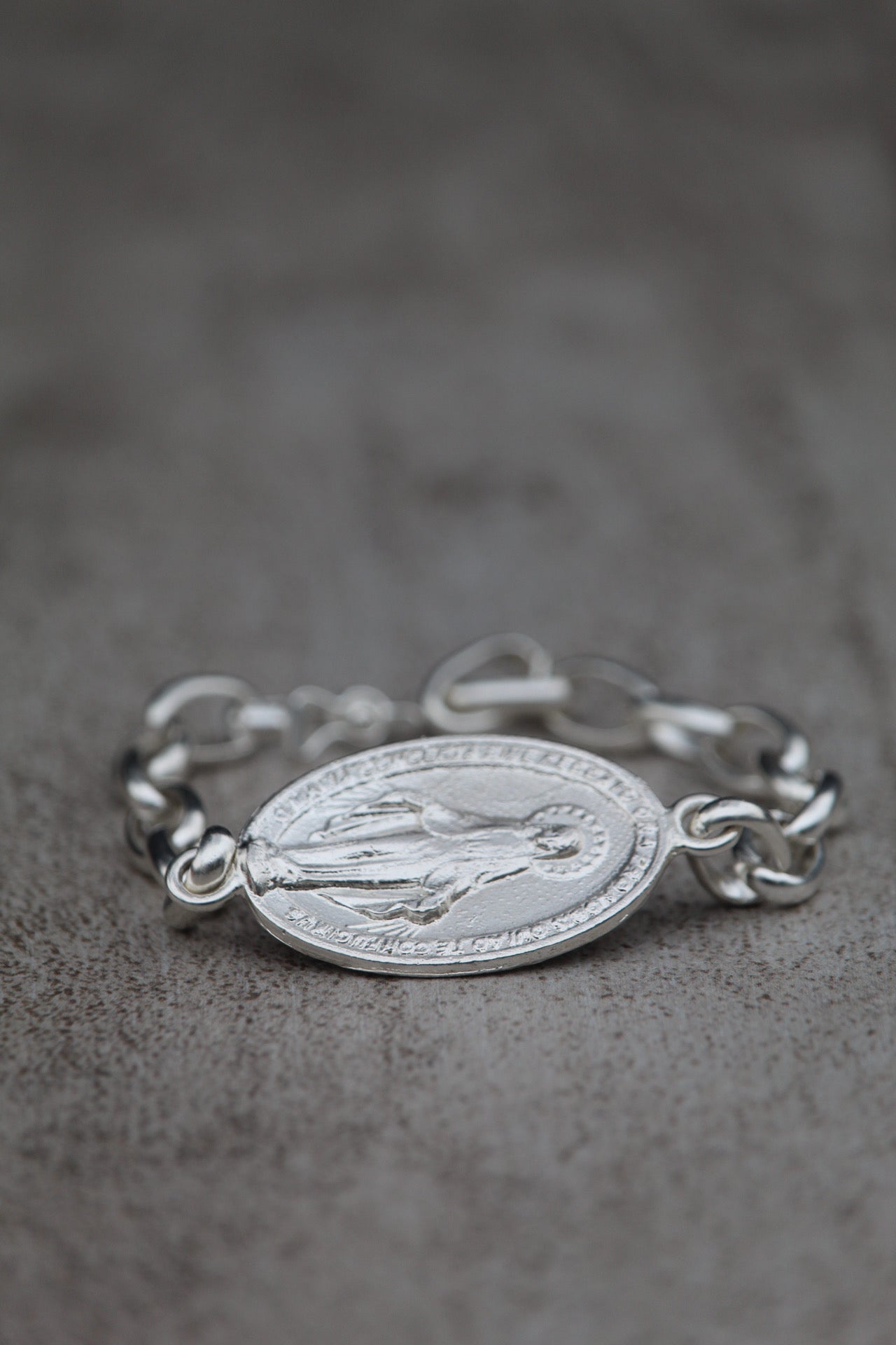 Pulsera Virgen plata