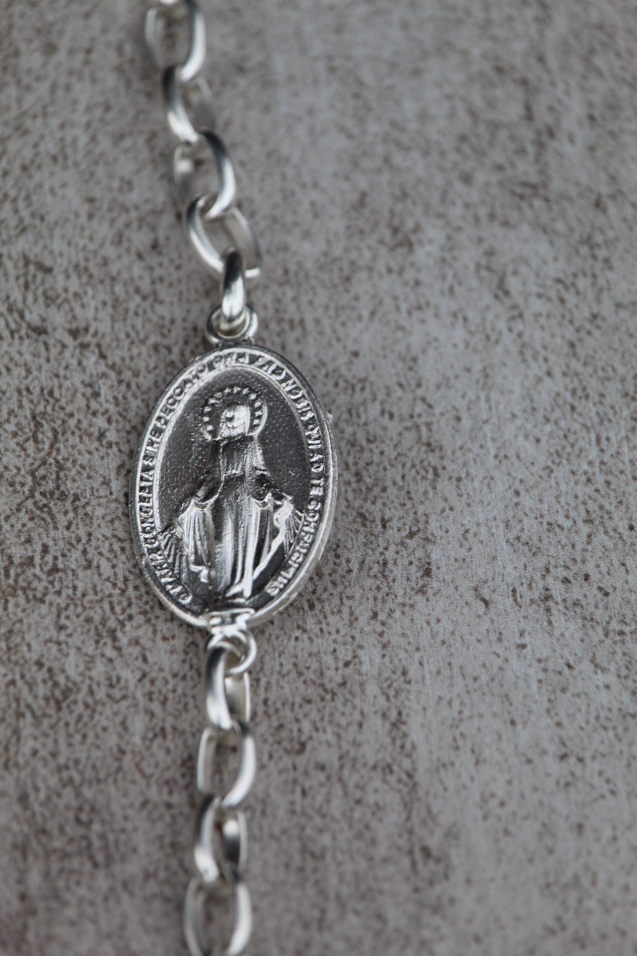 Pulsera Virgen plata
