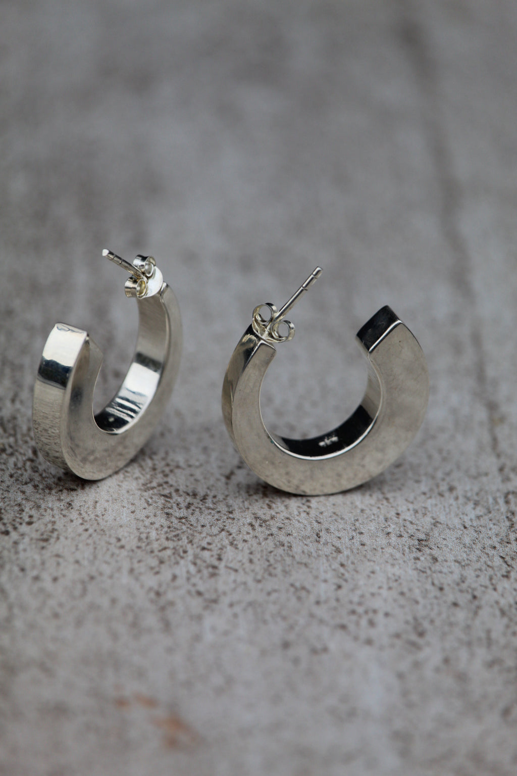 Aros plata media luna