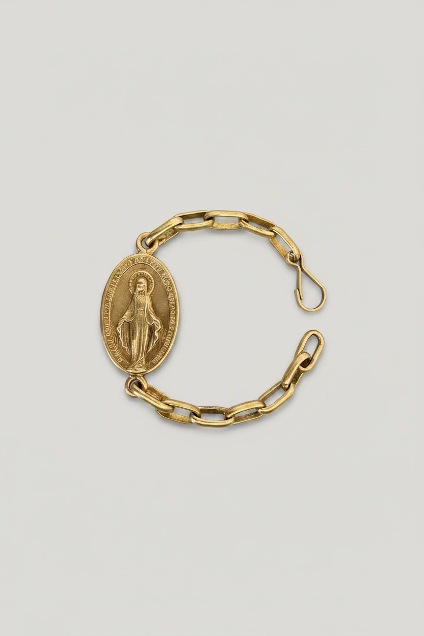Pulsera Virgen bronce