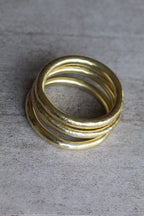 Esclava tubular machacada bronce