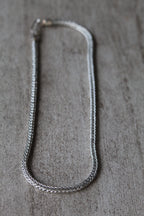 Collar espiga plata 45 cm