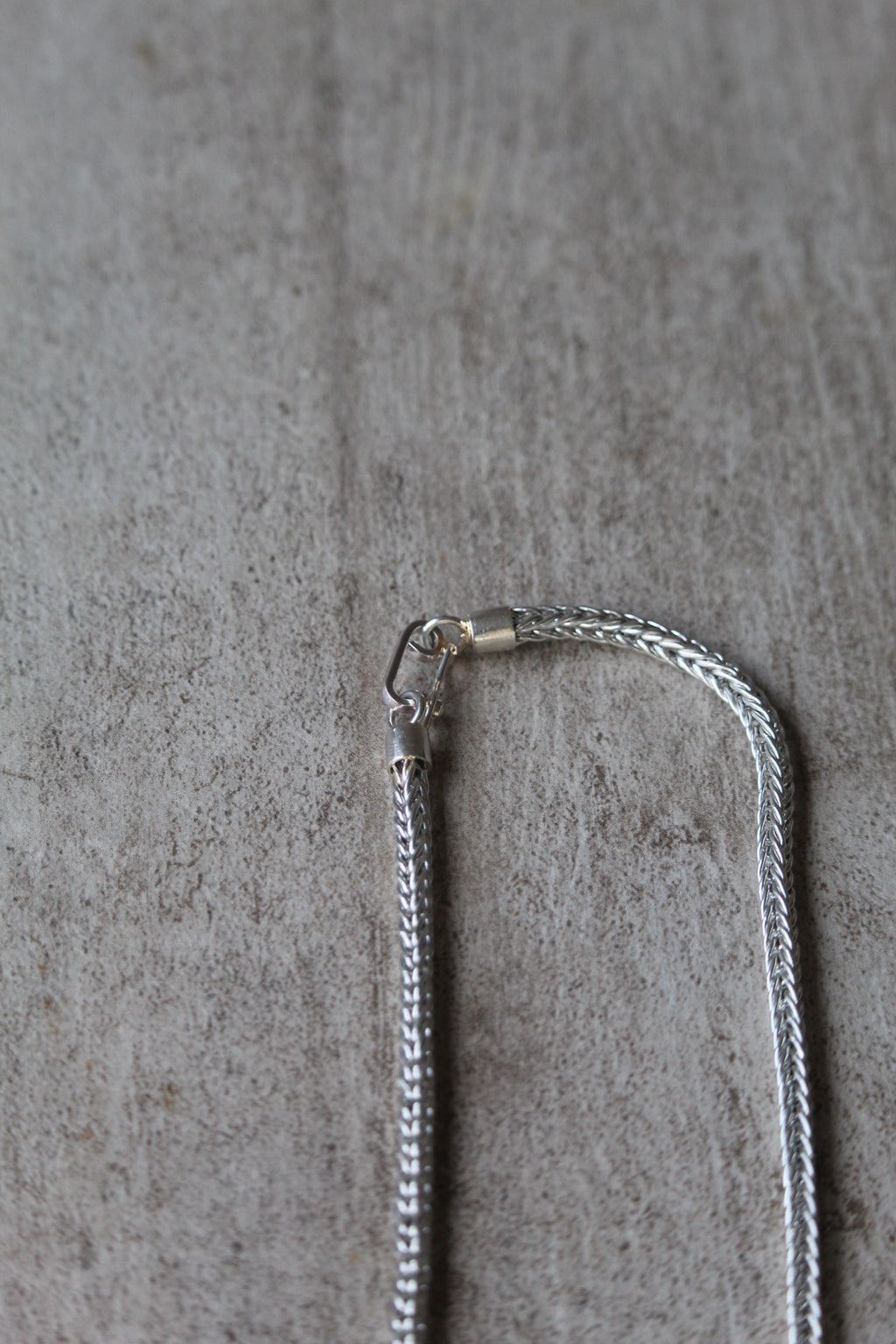 Collar espiga plata 45 cm