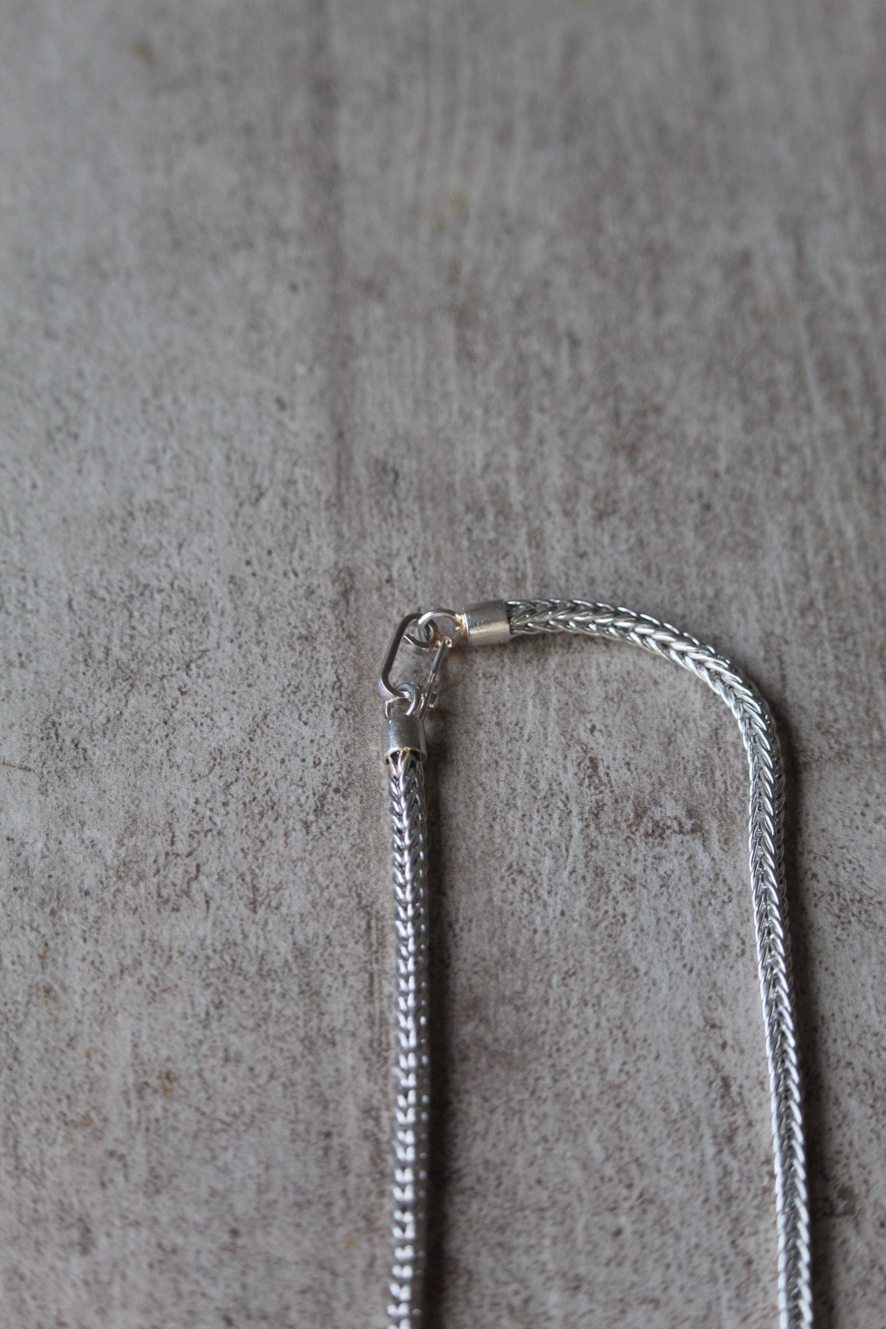 Collar espiga plata 45 cm