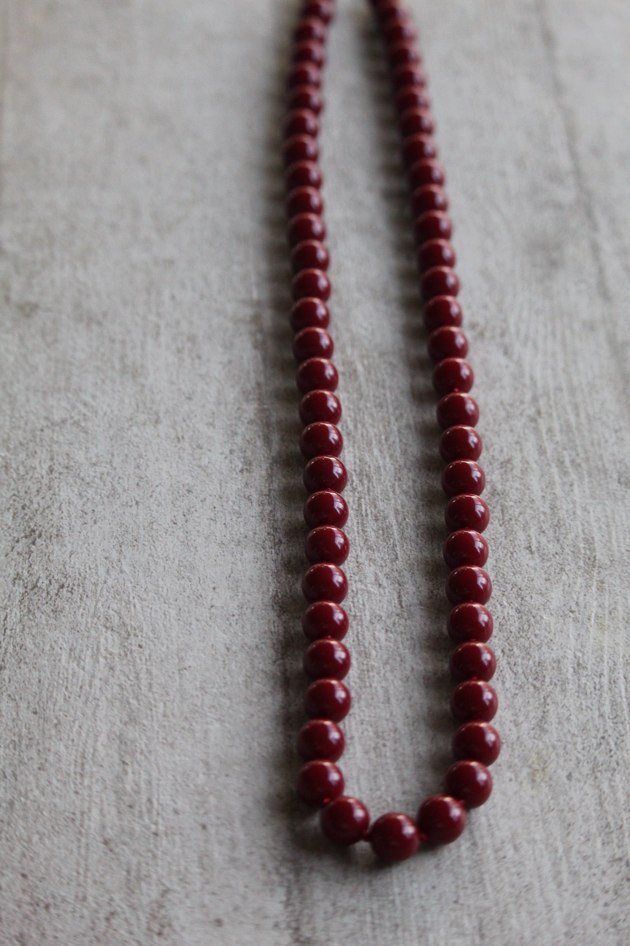 Collar resina rojo