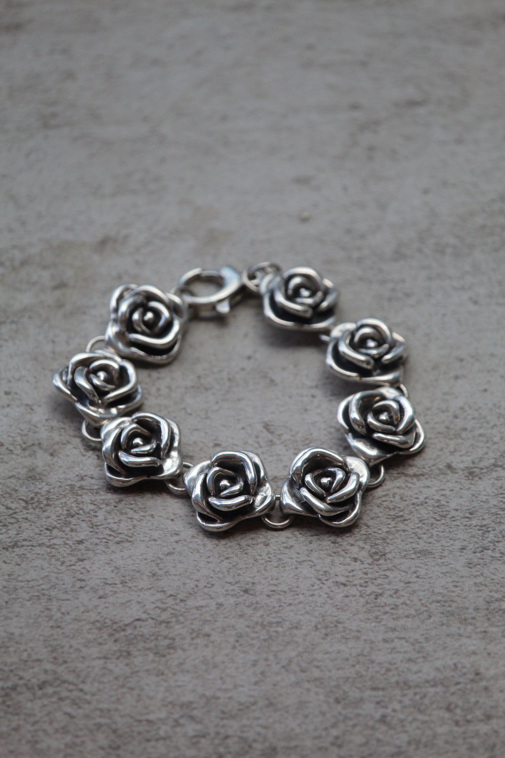 Pulsera Rosas Plata — Co Rivera Chile