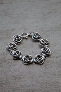 Pulsera Rosas Plata — Co Rivera Chile