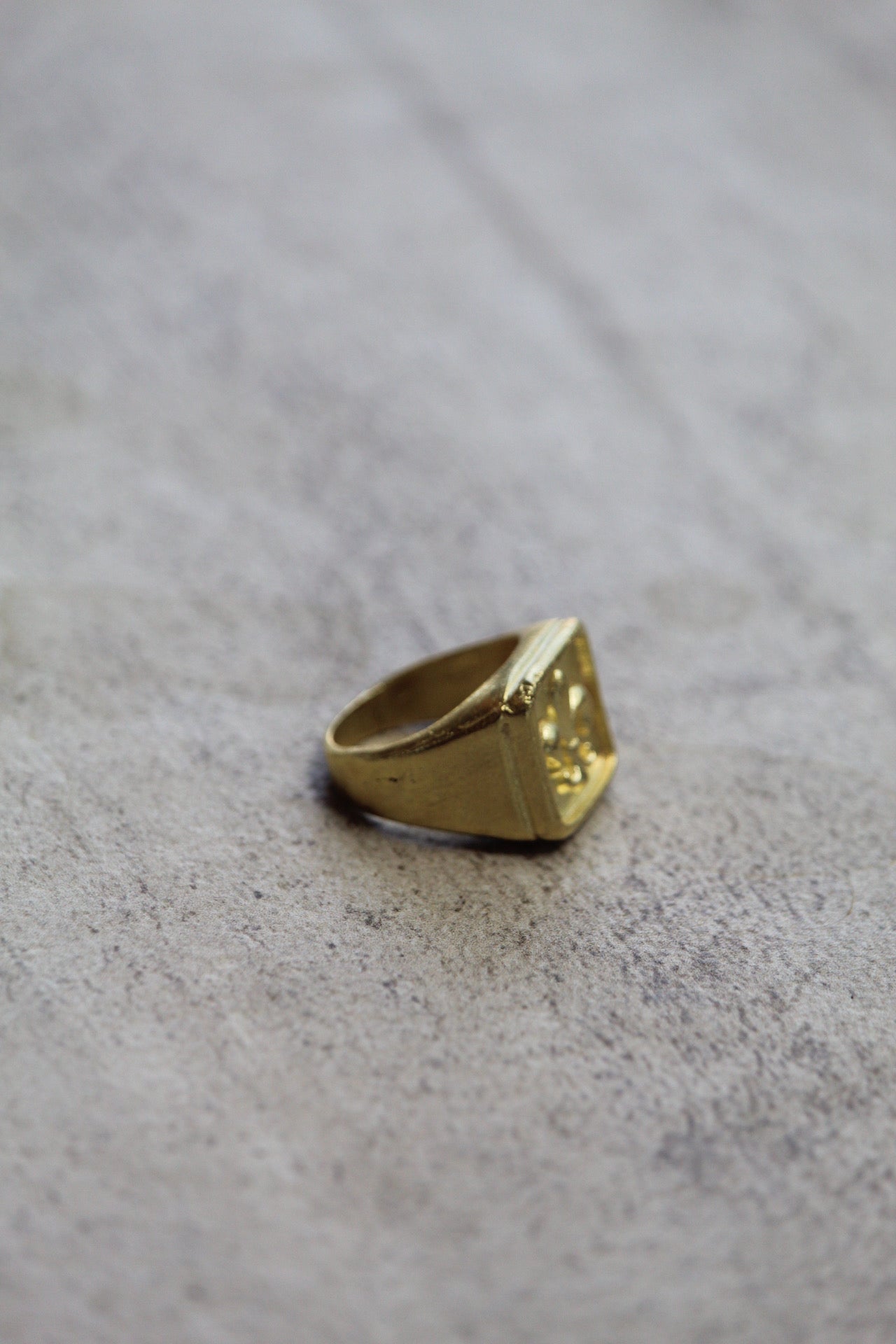 Anillo flor de Lis bronce