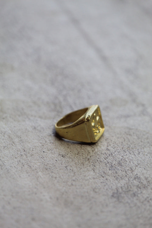Anillo Flor de Lis Bronce — Co Rivera Chile