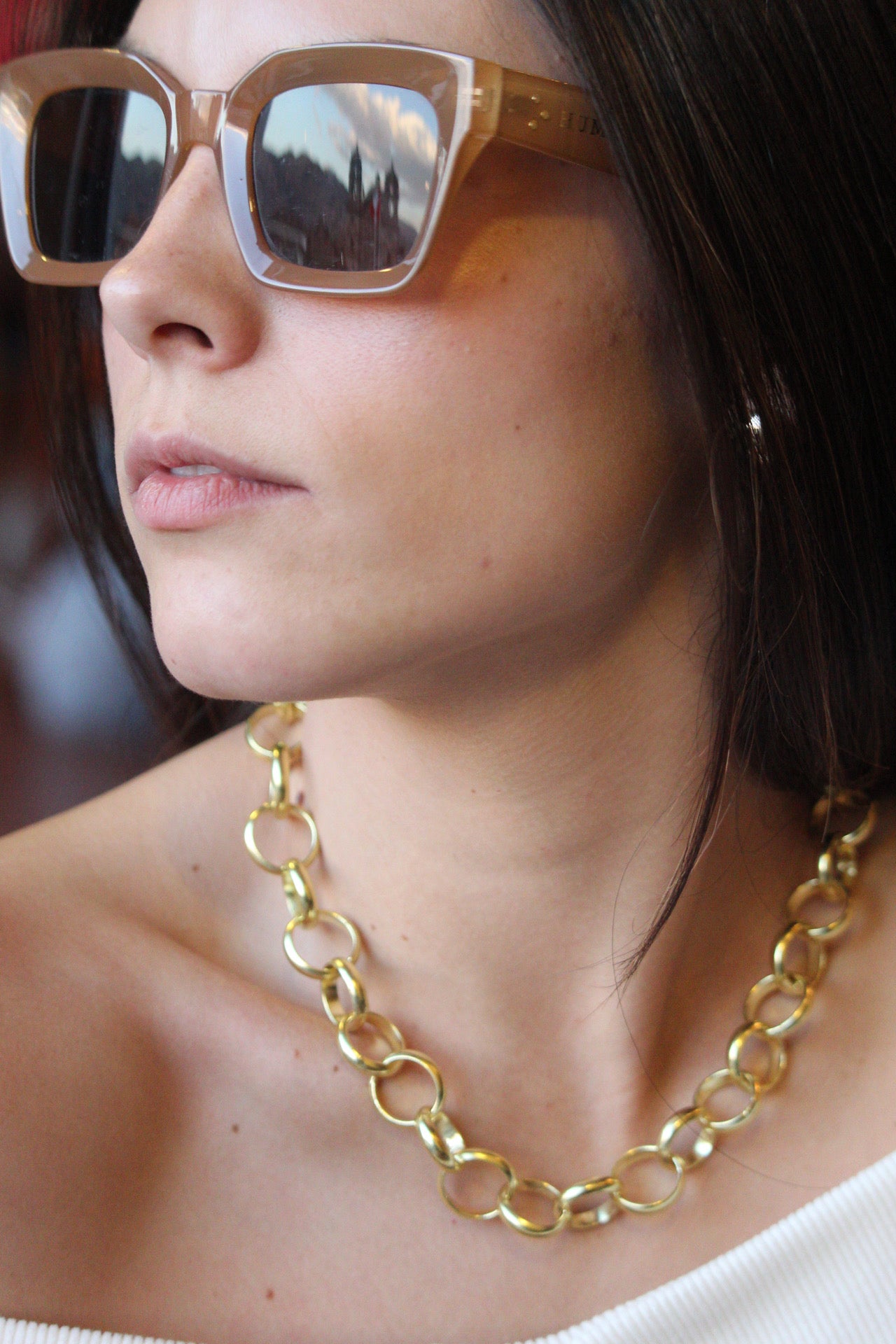 Cadena rolo bronce