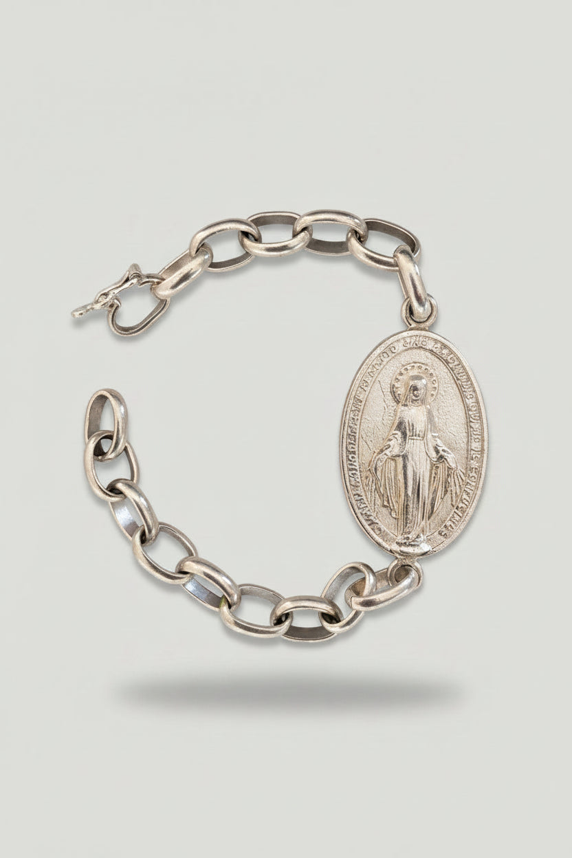 Pulsera Virgen plata