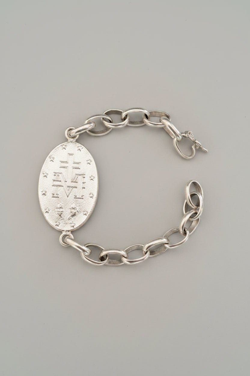Pulsera Virgen plata