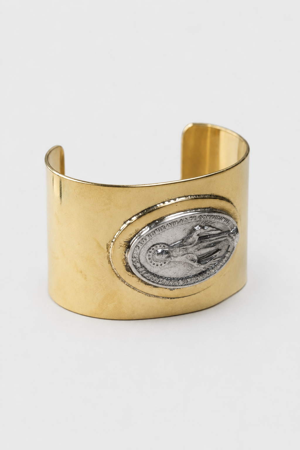 Esclava bronce virgen plata
