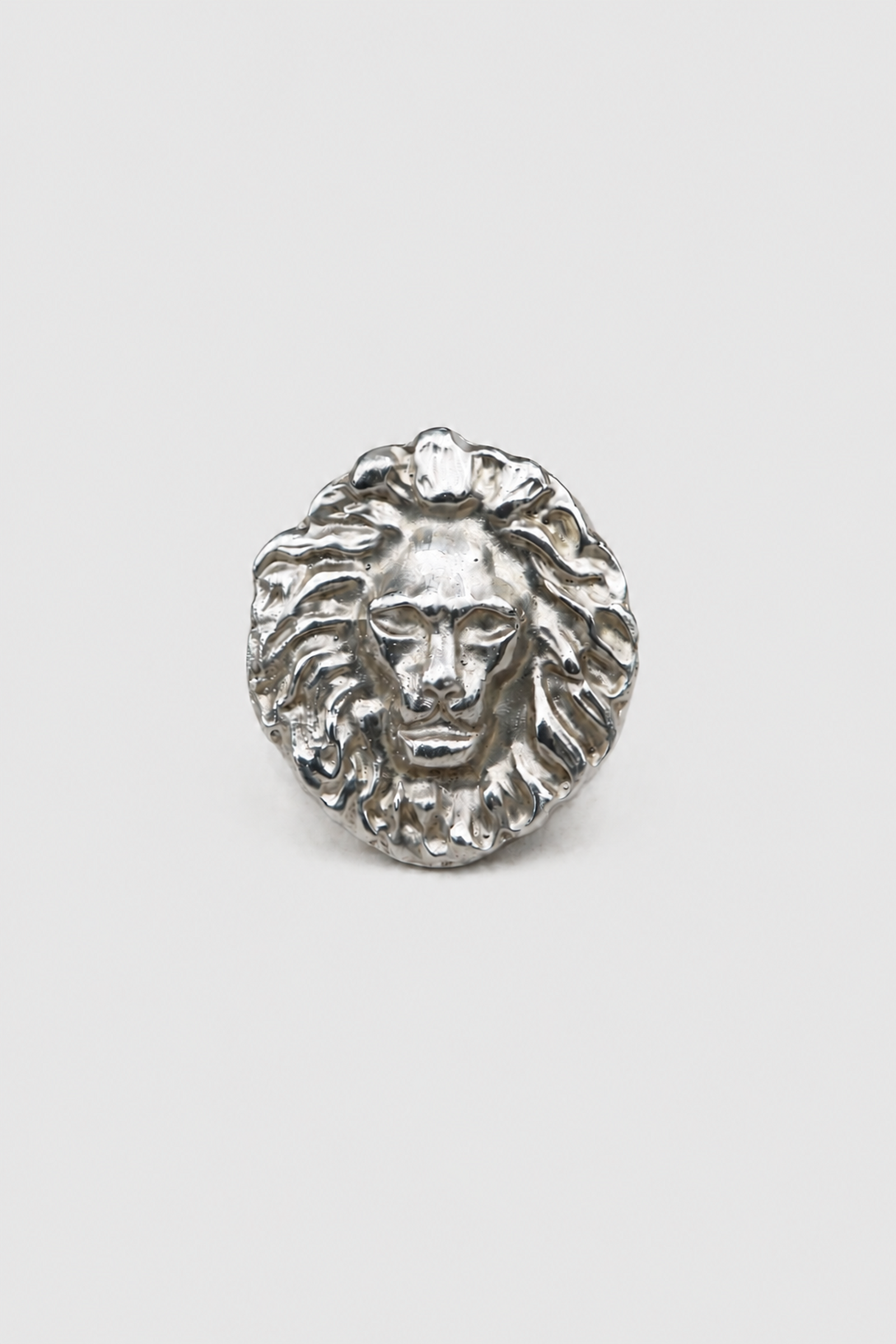 Anillo León Plata artesanal Co Rivera