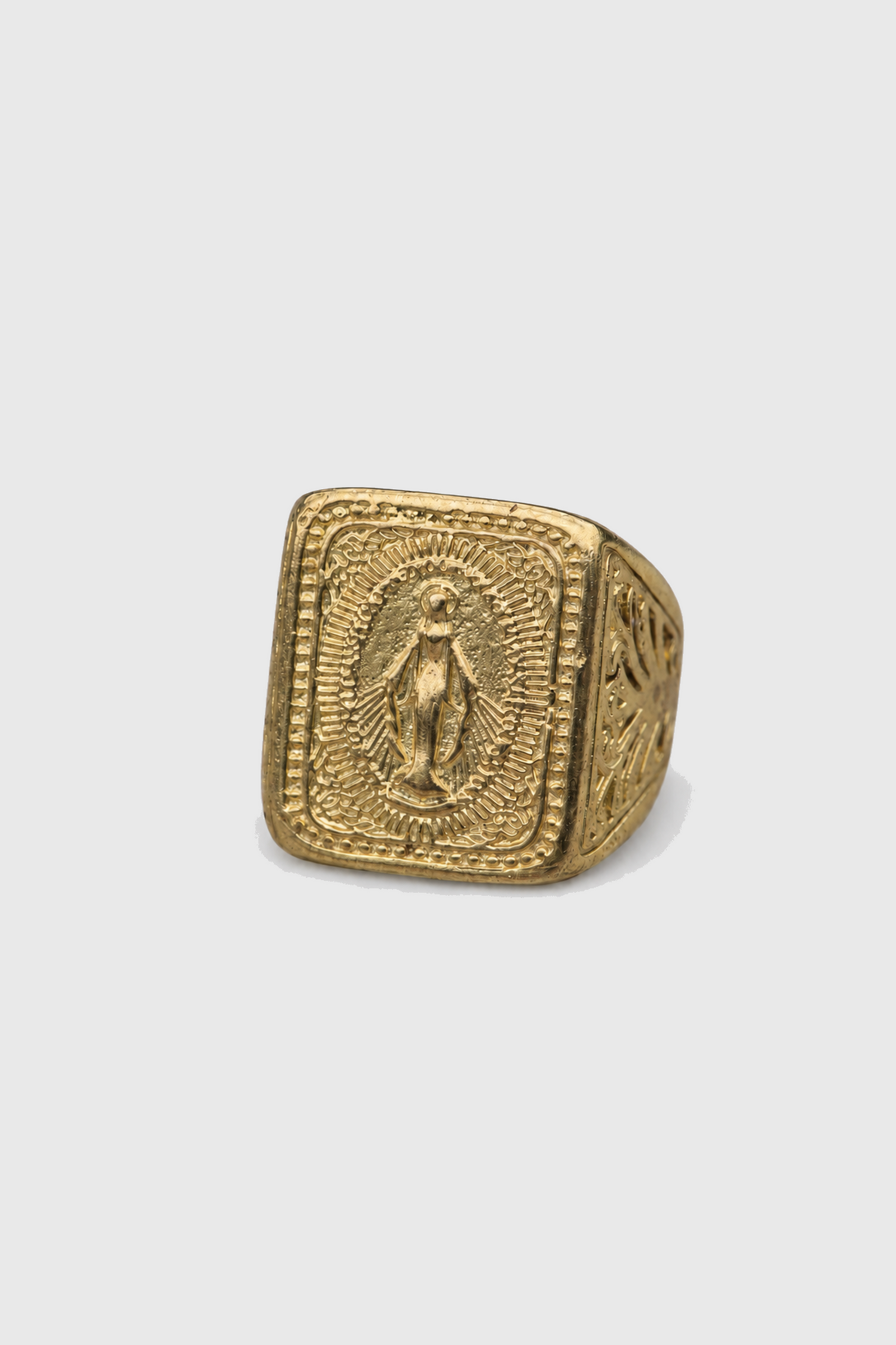 Anillo Virgen de los Rayos Bronce — Co Rivera Chile