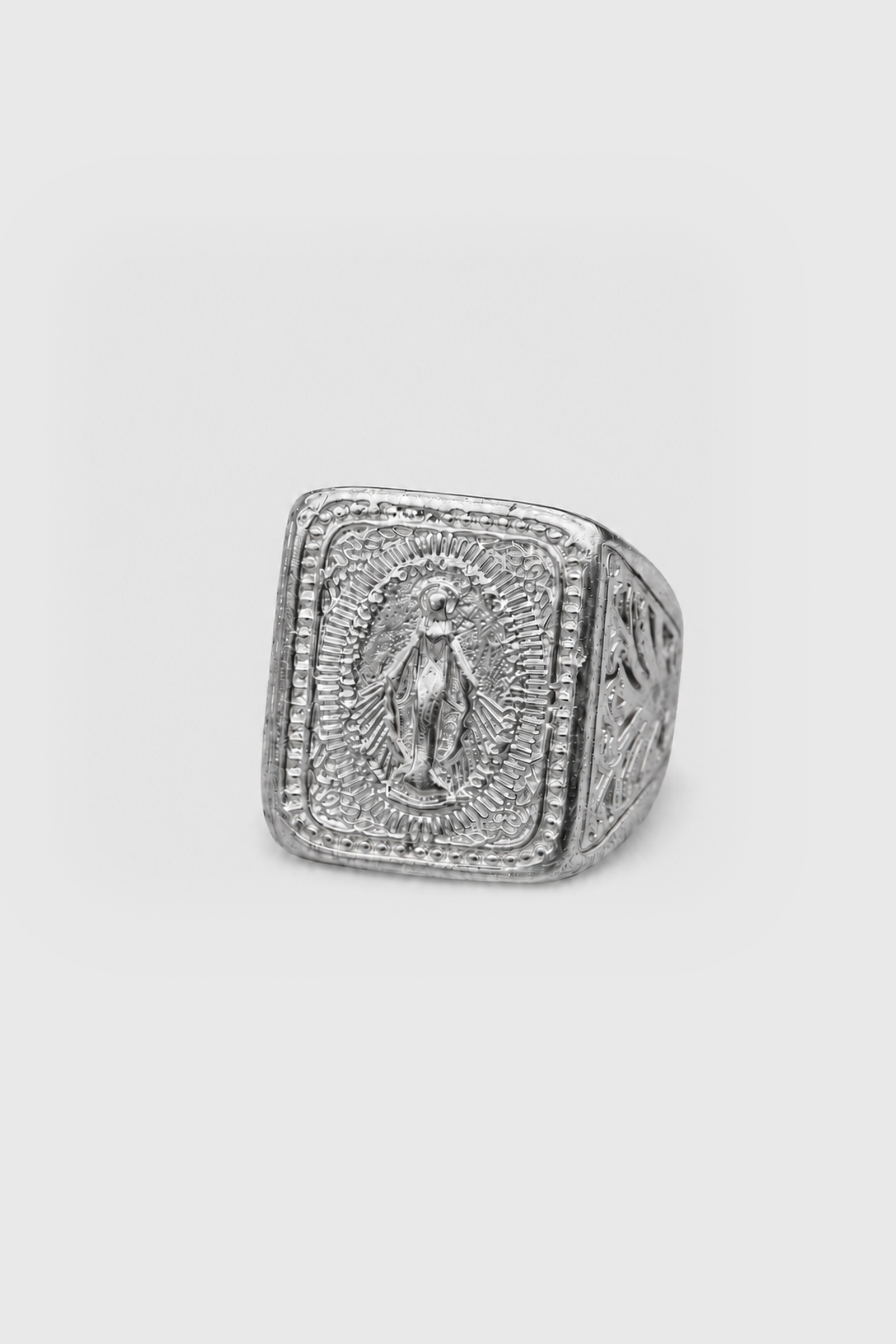 Anillo Virgen de los Rayos Plata — Co Rivera Chile