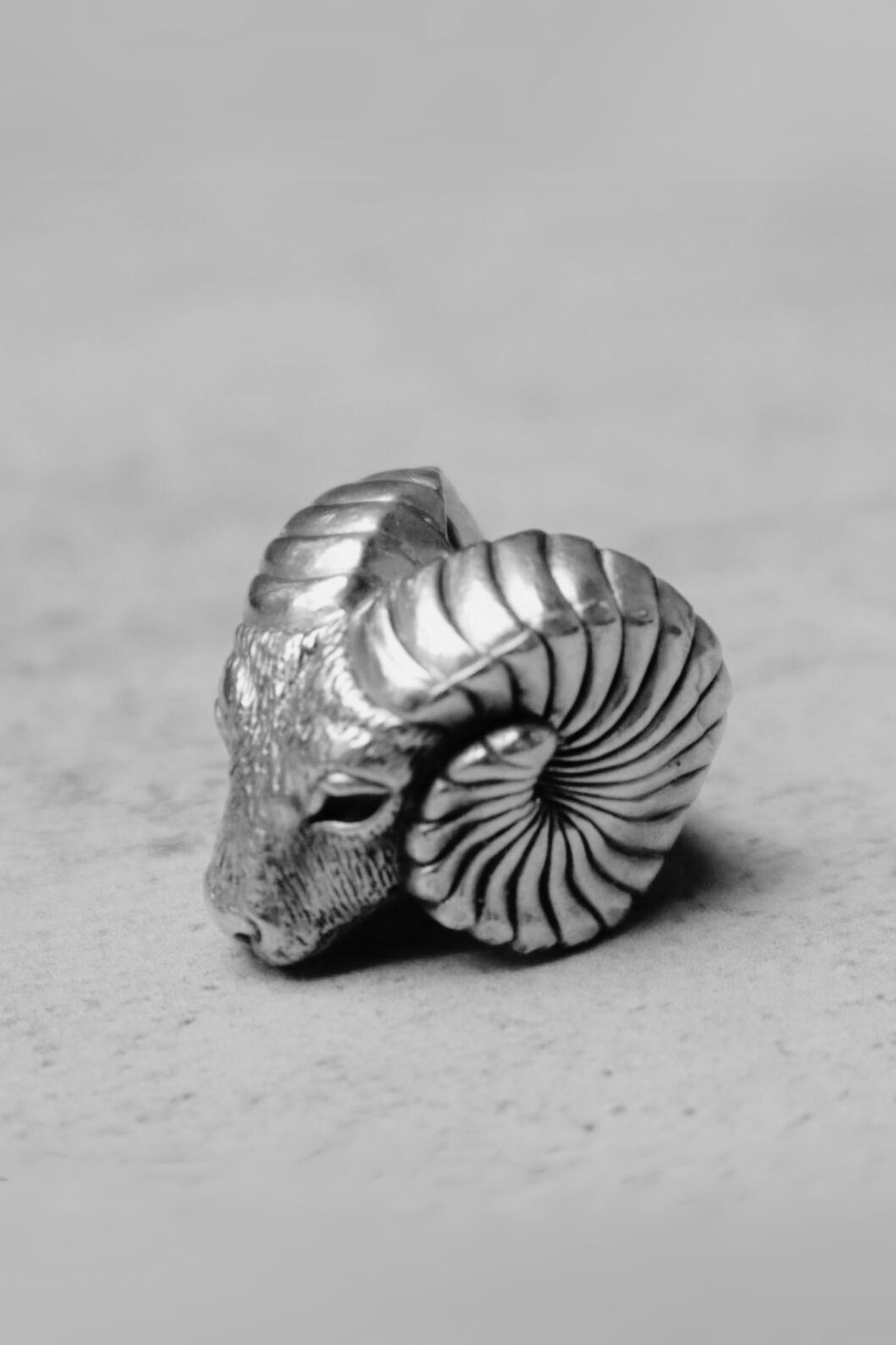 Anillo carnero plata