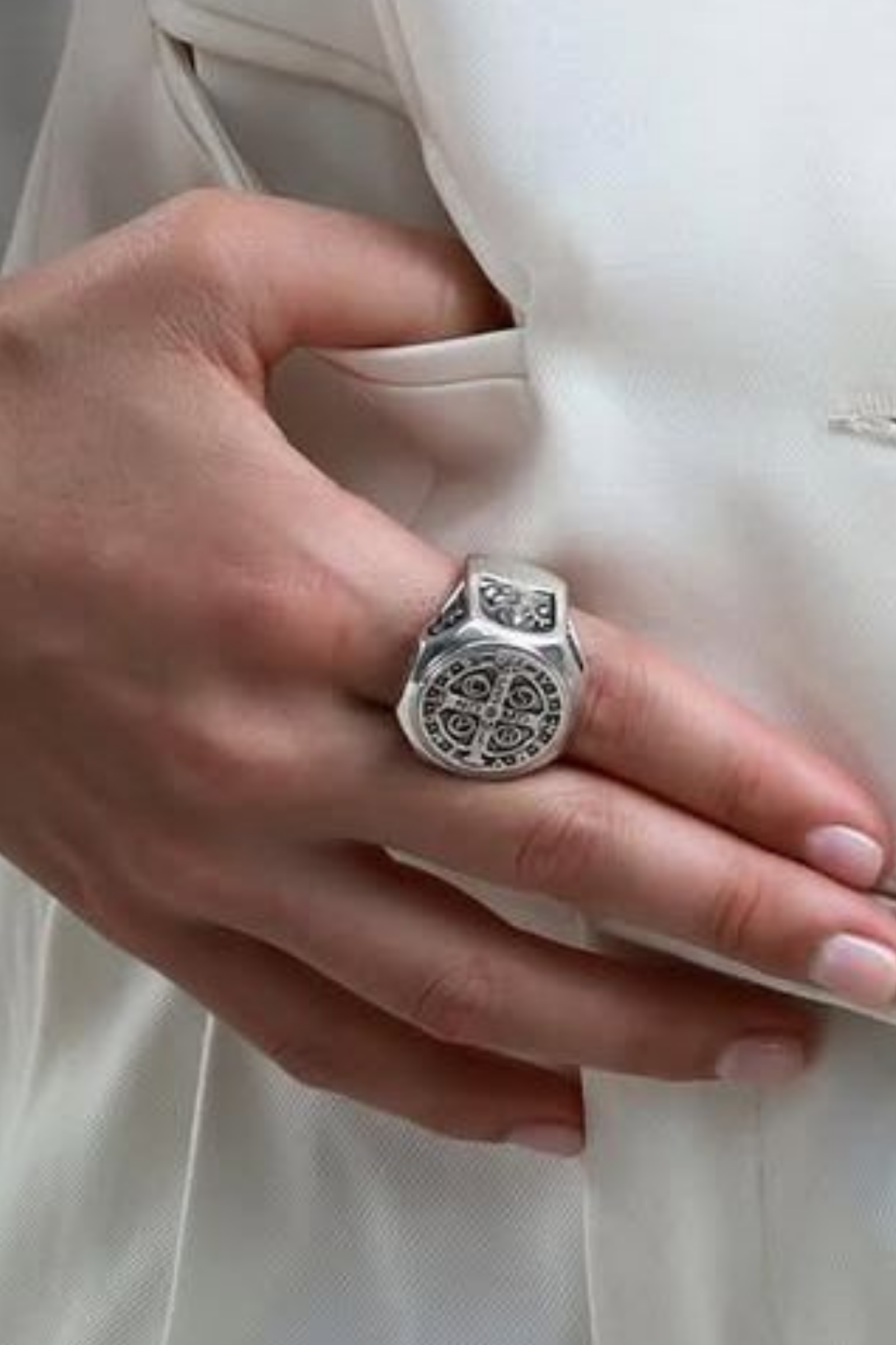 Anillo San Benito Plata