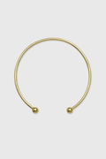 Chocker liso bolas bronce