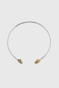 Chocker Plata Cabeza Puma Bronce — Co Rivera Chile