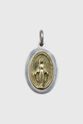 Medalla de bronce con borde de plata Virgen de los Rayos — Co Rivera Chile