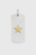 Placa de plata con estrella de bronce — Co Rivera Chile