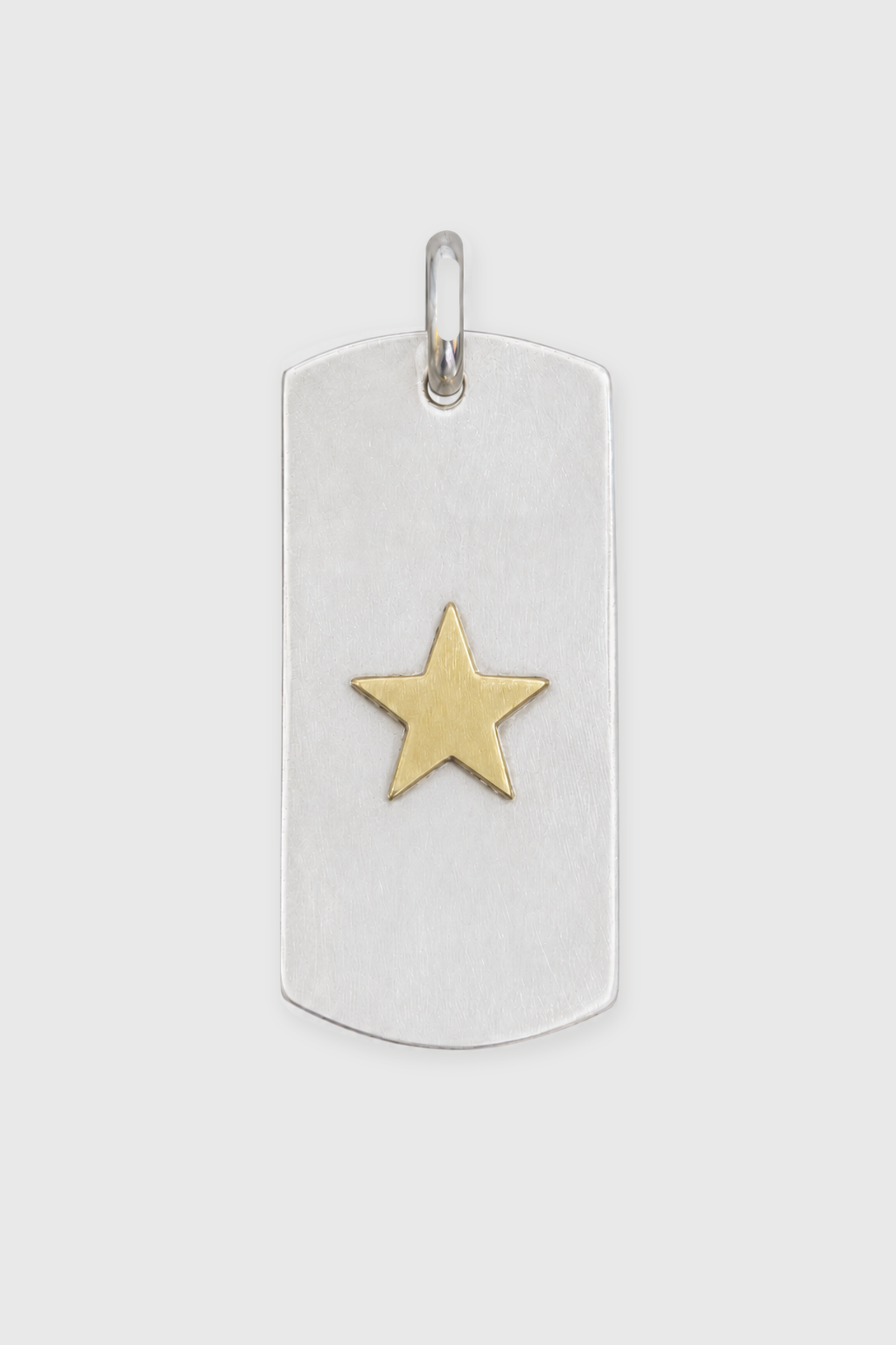 Placa de plata con estrella de bronce — Co Rivera Chile