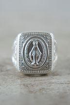 Anillo Virgen de los rayos Plata