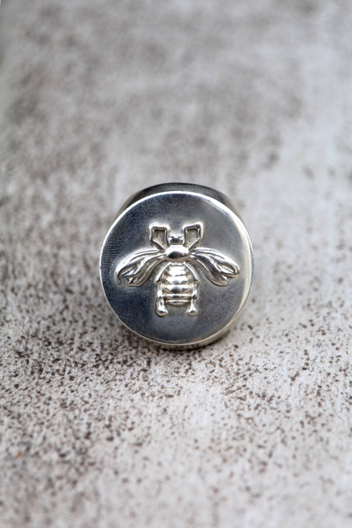 Anillo abeja plata