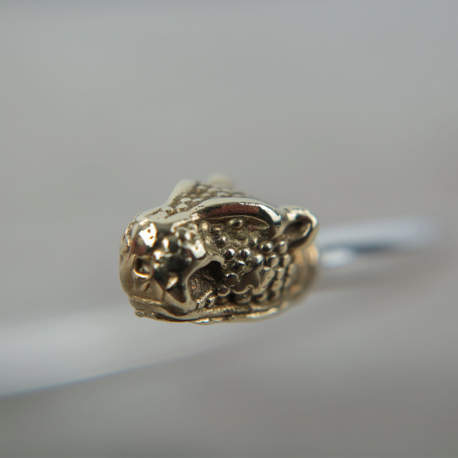 Chocker Plata Cabeza Puma Bronce